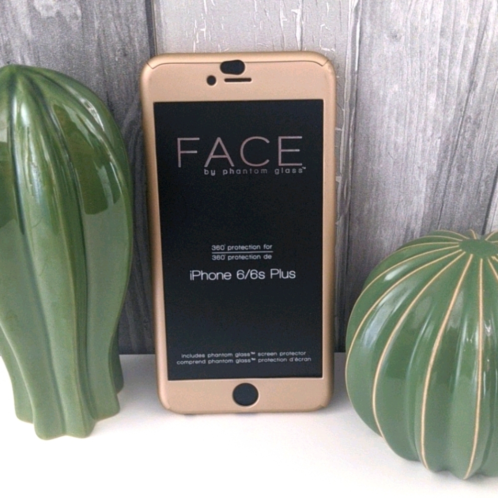 Face by phantom glass+case iPhone 6/6s rose gold